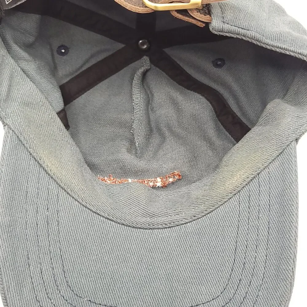 Jim Thompson Hat Cap Green Gray Embroidered Unisex Headband Wear GUC